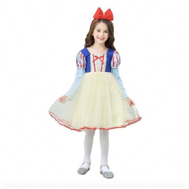 Disfraz de princesa clásica clásica de blancos comonieve