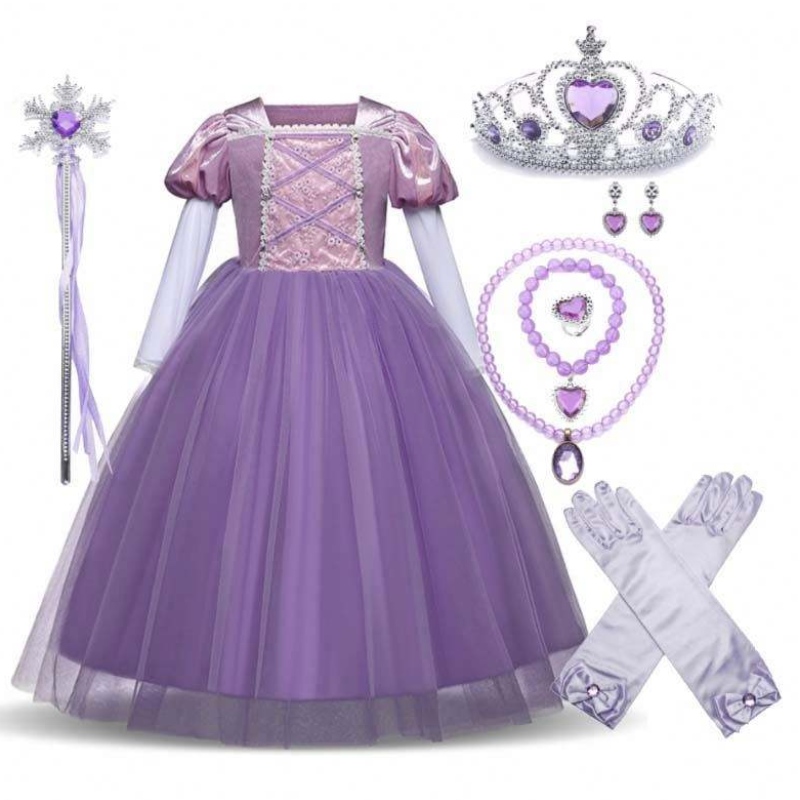 Vestido de fiesta de cosplay de Halloween 2-11yniñaniña princesa disfraces con accesorios DGHC-001