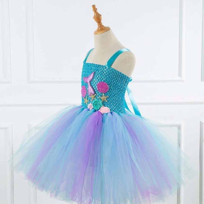 2022 Best sellen paraniños Cosplay Cosplay ropa Tutu Tutu Little Mermaid disfraz HCMM-017