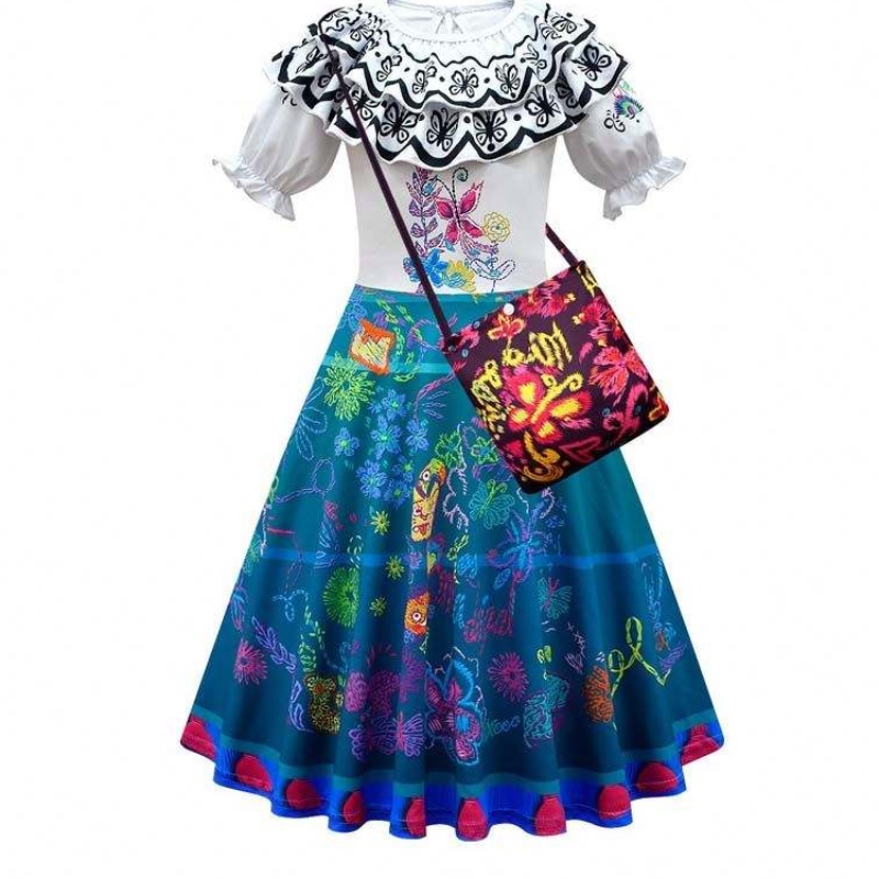 Atuendo de cosplay de Halloween Vestidos de princesa para adultos Mirabel Isabella Encanto Disfraz para adultos HCIS-017