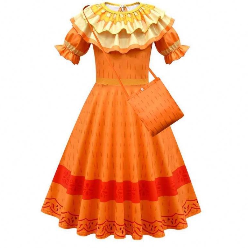 Fiesta de cumpleaños Halloween Outfits Girls Magic Family Dolores Encanto Disfraz paraniñas HCIS-006