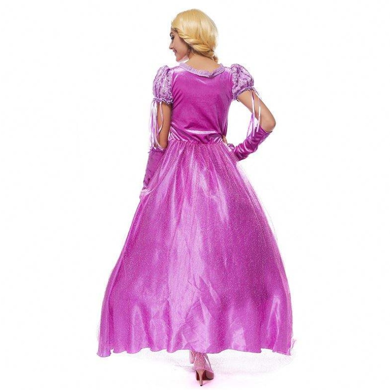 2022 COSPLAY DE Halloween Mujeres Rapunzel Princesa Adult Sofía Disfraz HCRS-013