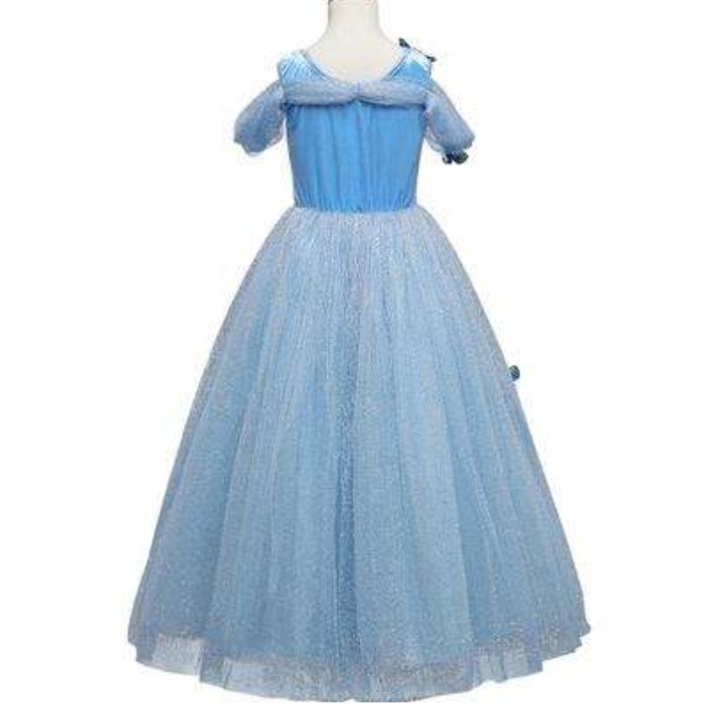 Vestido de princesa de la aurora al por mayor vestuario de bella durmiente con el vestido de chicas con mariposa paraniños vestidos de encaje de mangas cortas