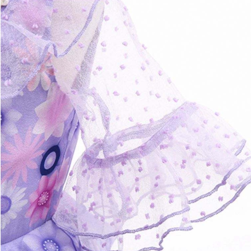 Anime isabella encanto vestido púrpuraniñas princesaniños fantasía de vestir carnaval