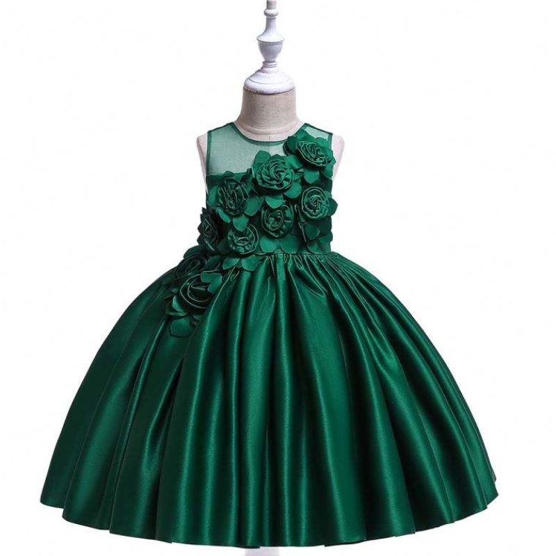 Baige Factory Precioniños Niños Girls Fashion Boutique Girl Vestido de cumpleaños de bodas L5068