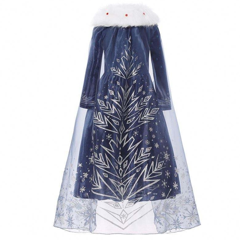 Baige Europa y American Girls Elsa Anna Girl Princess Christmas Kids Winter Dress BX1736