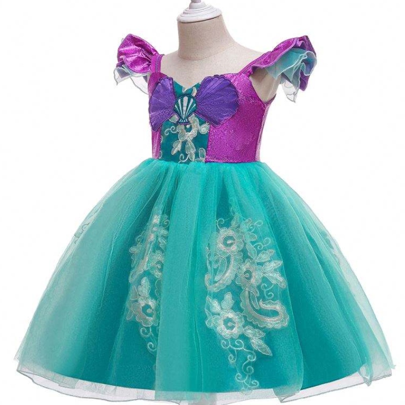 Niños vestidos de fiesta princesa de Navidad disfraz de sirena de cosplay paraniños