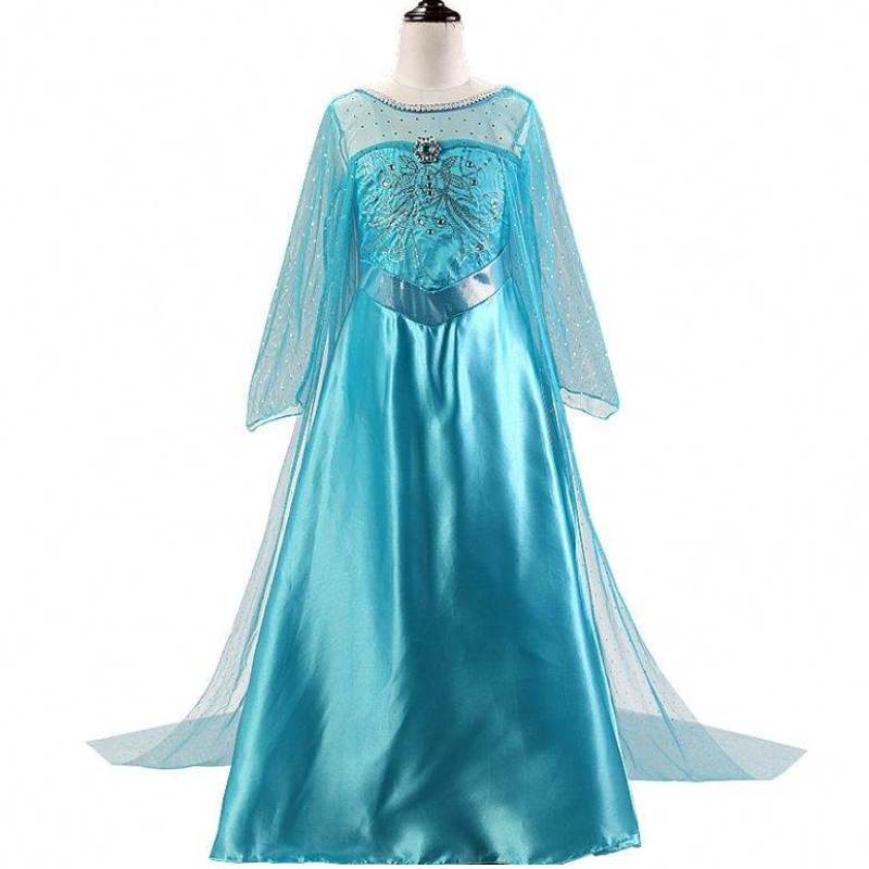 2021 Elsa 2 Vestido deniñas de Halloween Tailing Sequin Princess Kids \\ 'S Dress Bxlstw