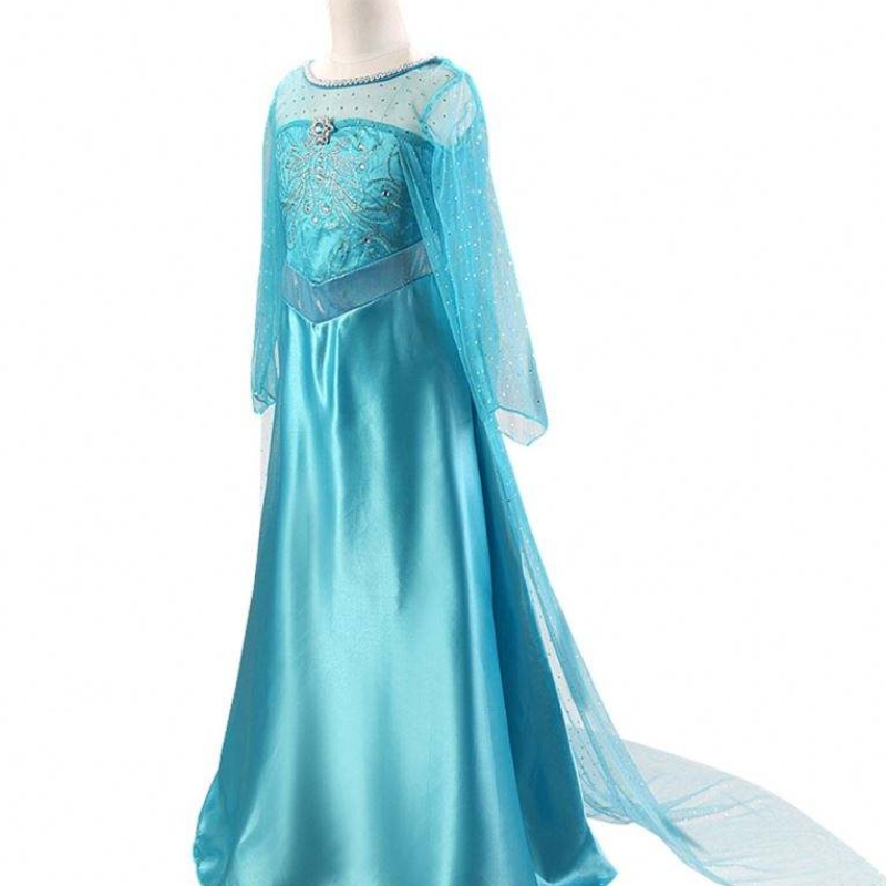 2021 Elsa 2 Vestido deniñas de Halloween Tailing Sequin Princess Kids \\ 'S Dress Bxlstw