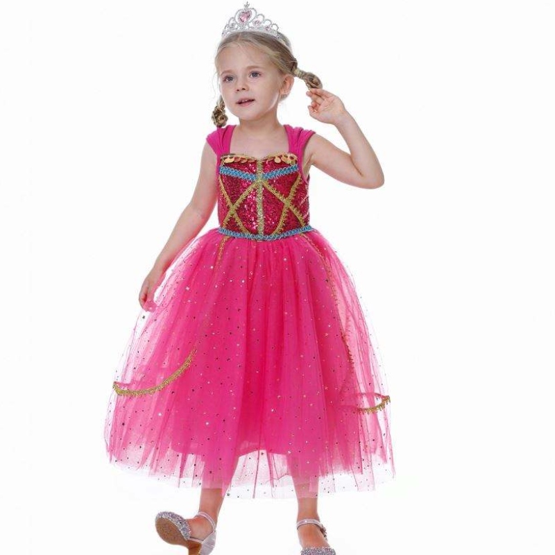 Vestido de princesanewjasmina baige cosplay disfraz de fiesta paraniños bx8140