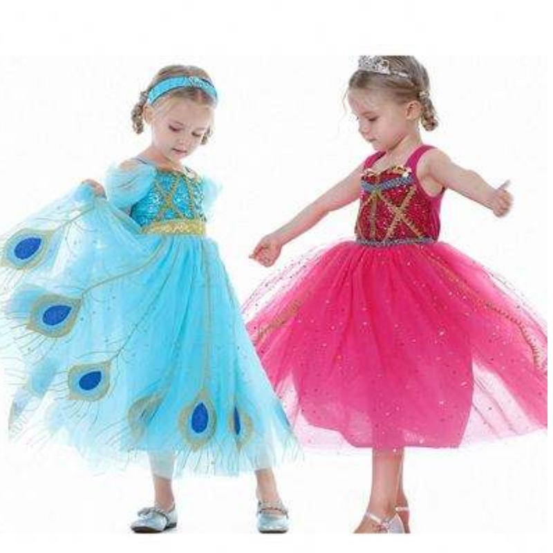 Vestido de princesanewjasmina baige cosplay disfraz de fiesta paraniños bx8140