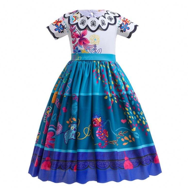 NUEVO LLEGA NIÑOS Hermoso Carnival Halloween Princess Vestido Encanto Mirabel Isabella Vestido