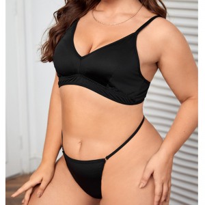 Sólido juego de lencería sexy set de ropa interior cómoda