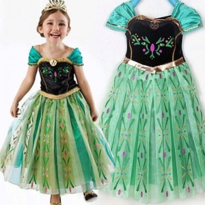 Elegante chica sexy mini vestimenta dissy mini vestido princesa anna elsa ropa bxlsxb