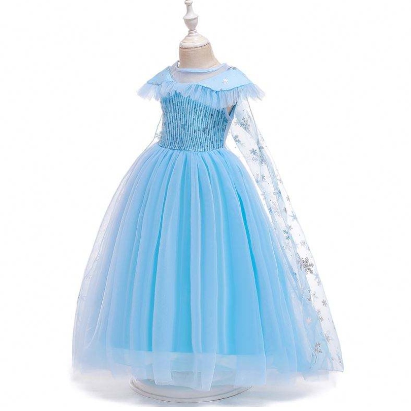 Nuevo producto Princess Disfraz Kids Masquerade Elsa Anna Fashion Girl Costume Party Dress Girls