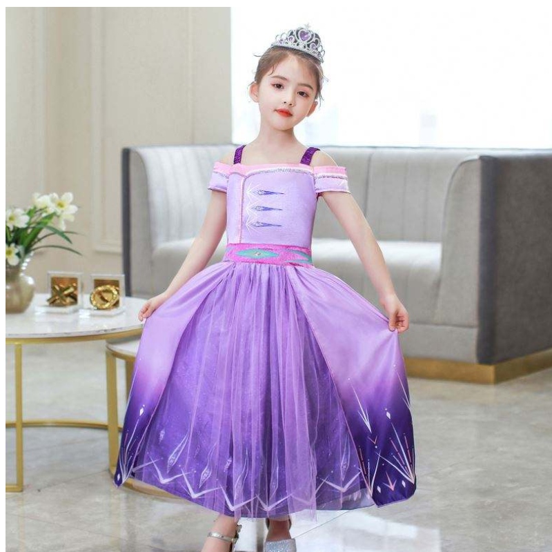 Baige Halloween Princess Dress Girl Cosplay Vestidos de laniña Summer Aisha Queen Children \\ s Wear falda