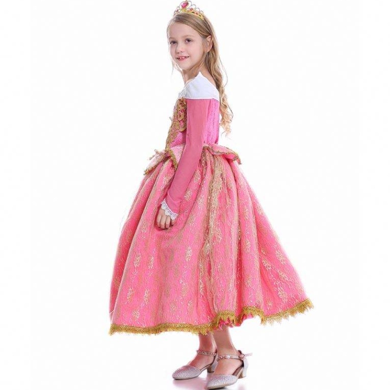 Baige 2021 New Girls Cosplay Elsa Vestidos paraniños Vestido de ropa de poliéster Anna Princess Party Vestido