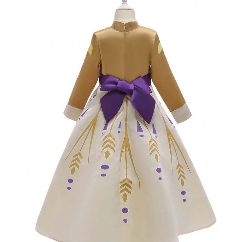 Película 2 Princess Elsa y Anna Baby Girl Vestido de cosplay BX1662