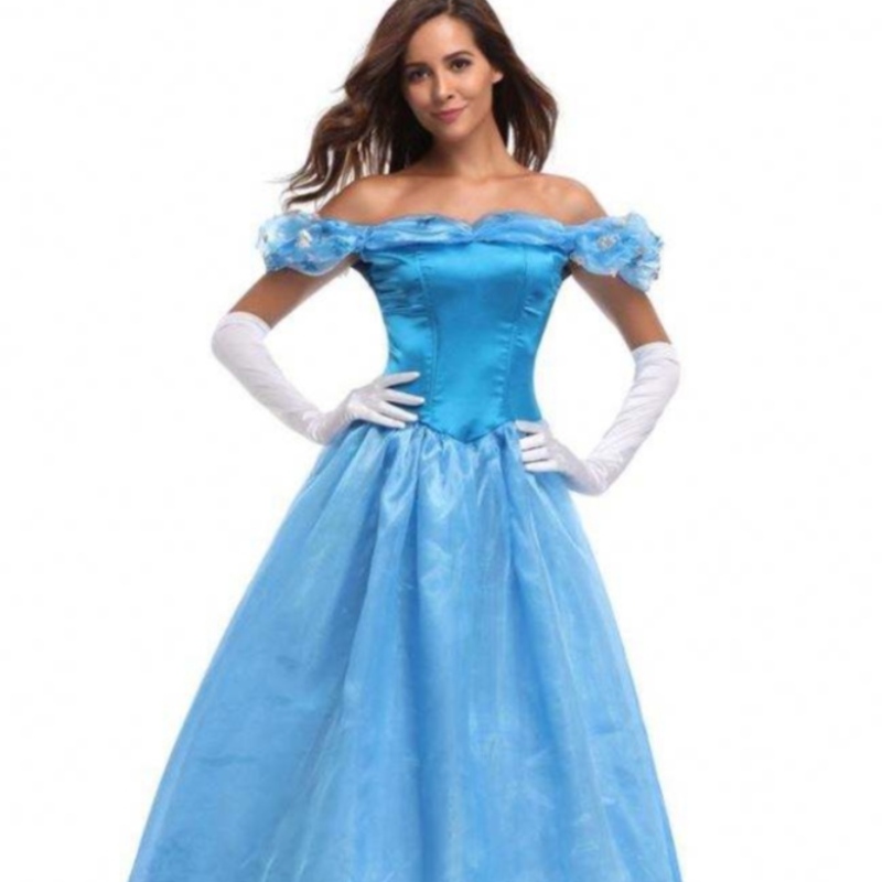 Melícula Beauty and the Beast Belle Princess Dress Cosplay Cosplay para mujeres adultas Femeninas de Halloween Party Canonicals Fancy Disfraz