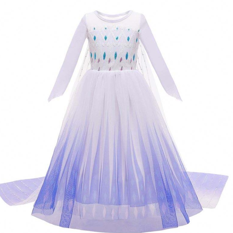 NUEVA estilo Girls Princess Elsa Vestido de baile Cumpleaños Cosplay Clothing Helloween TV/movie Cosplay Costum