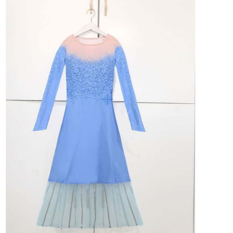 Girls Princess Dress Party Elsa Carnival Frozen 2 Elsa Anna Princess Fancy Dress Kids Disfraz