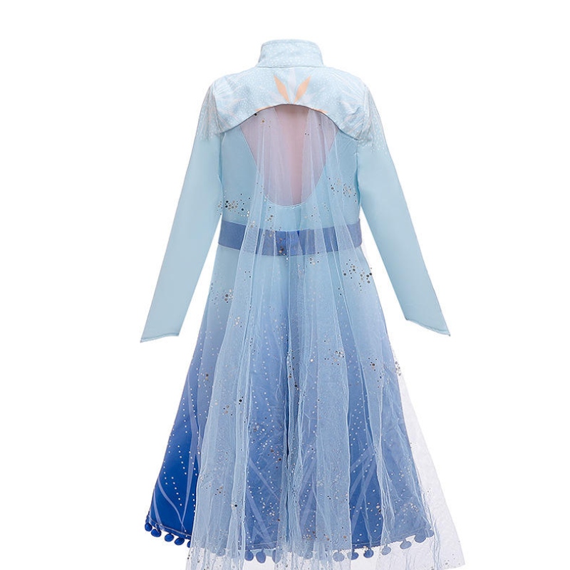 Nueva princesa Anna Elsa Vestido paraniños 2 vestidos de fiesta de cumpleaños paraniña princesa