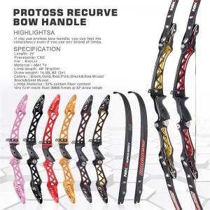 Elongarrow 68 pulgadas/70inch et-11 ilf recurve arco arco arco para la competencia