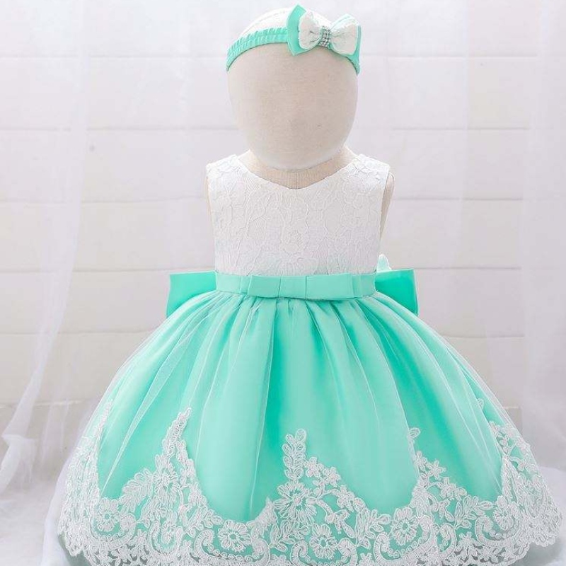 Baige Hot New Products Cloth Kid Flower Cumpleaños Niños Baby Girl Fiest Dress Diseño