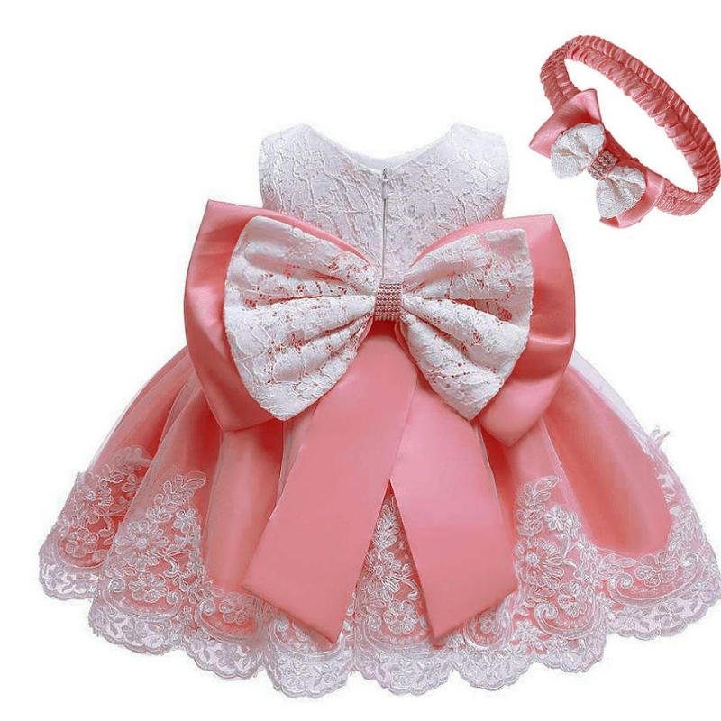 Vestido denovia Baby Girl Vestido denovia Vestido de bautismo paraniñas Noche de cumpleaños de primer año