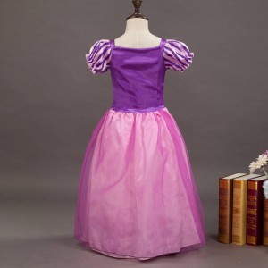 Chicas rapunzel princesa cosplay vestidos de regalo de regalo de regalo de pelota de pelota de cumpleaños