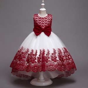 Girl Princess Dress Kids Formal Formal Fiesta de boda paraniñas Vestidos Tul Flower Summer Vestidos