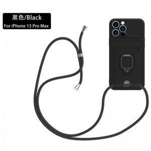 Elnuevo producto es adecuado para la cubierta protectora de Apple iPhone14Pro Max, Push Ventana Tipo de suspensión Rope Anti-Collision Teléfono móvil Cubierta de protección