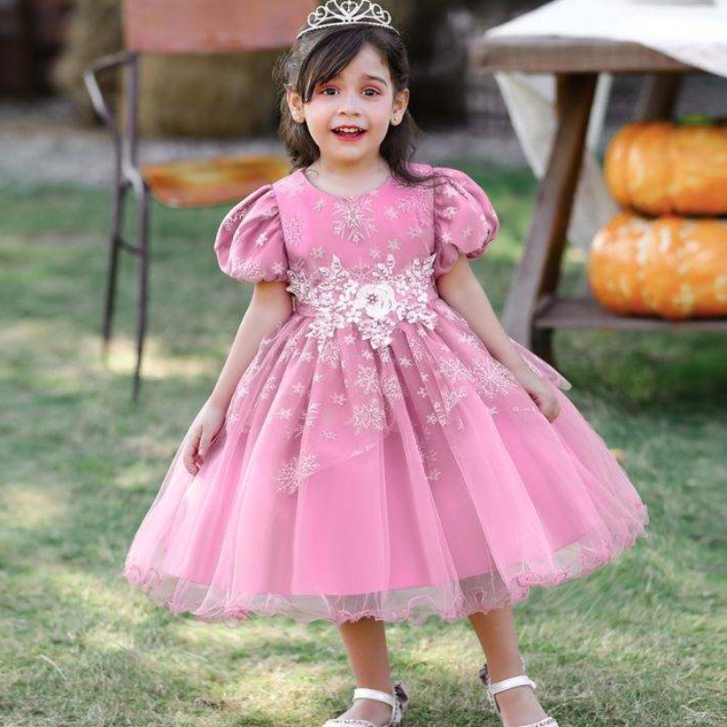Diseño de vestidos deniña Baige Diseño de manga corta Danza Dance Disten Children \\ S Vestida de ropa L2028XZ