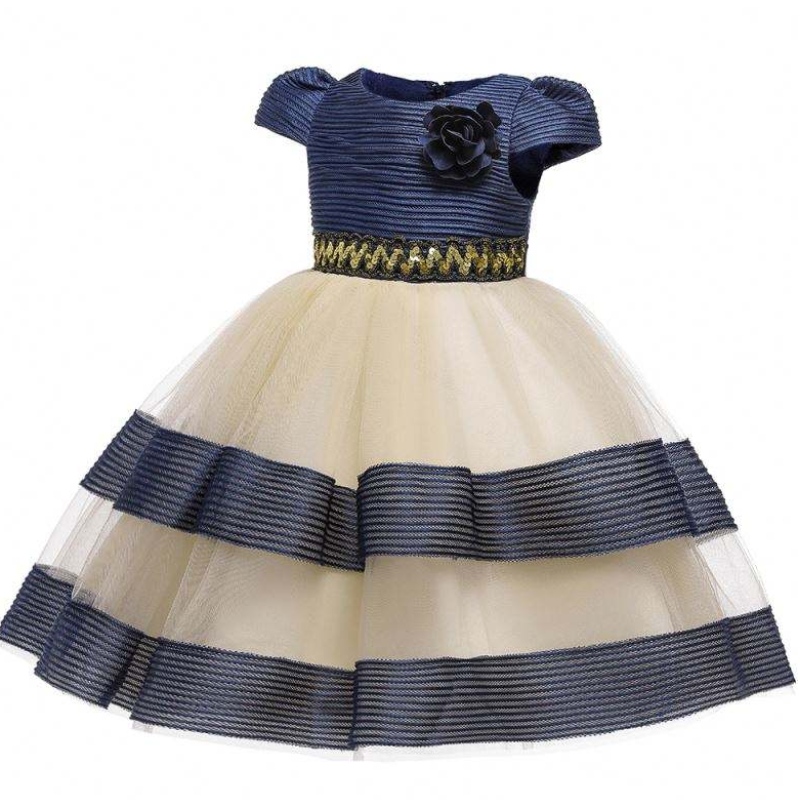 Baige New Design Girls Cake Dress Elegant Forma Formal Baby Flower Girl Vestidos L5160