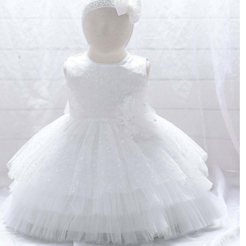 Baige sin mangasnuevos vestidos de fiesta infantiles vestidos deniña de flores diseños de vestido de bebé 2 años l2010xz