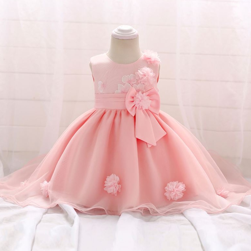 Girls Flower Girl Dress Kids Wedding Vestes Fiest First Communion Vestido de moda de fiesta de flores de cumpleaños