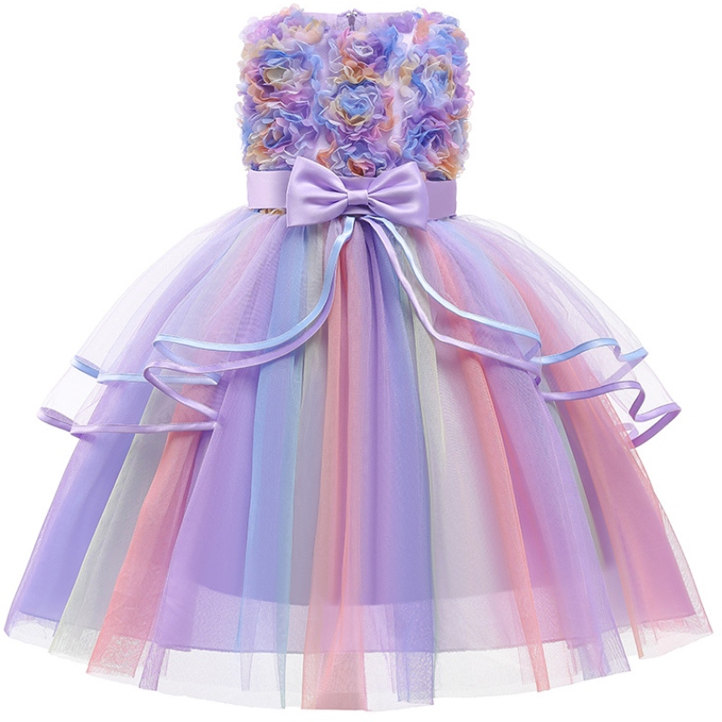 Vestidos de fiesta de cumpleaños de unicornio de Rainbow