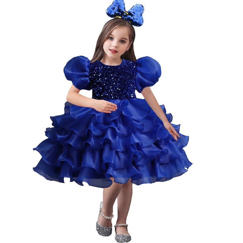 Vestido de fiesta de bodas paraniñas Flower Tul Cumpleaños Vestidos Tutu Beading Prom Vesate Vespas Niños Elegante Princesa Vestido