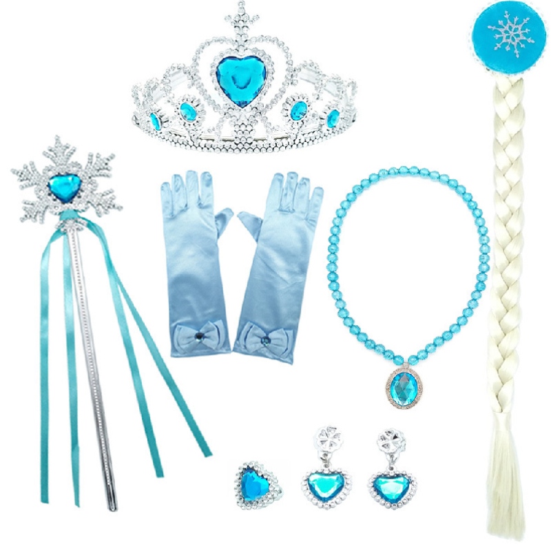 Girls Elsa Dress up with Train Children Beading Long Snow Seewe Nieween Carnival Party Princess Disfraz