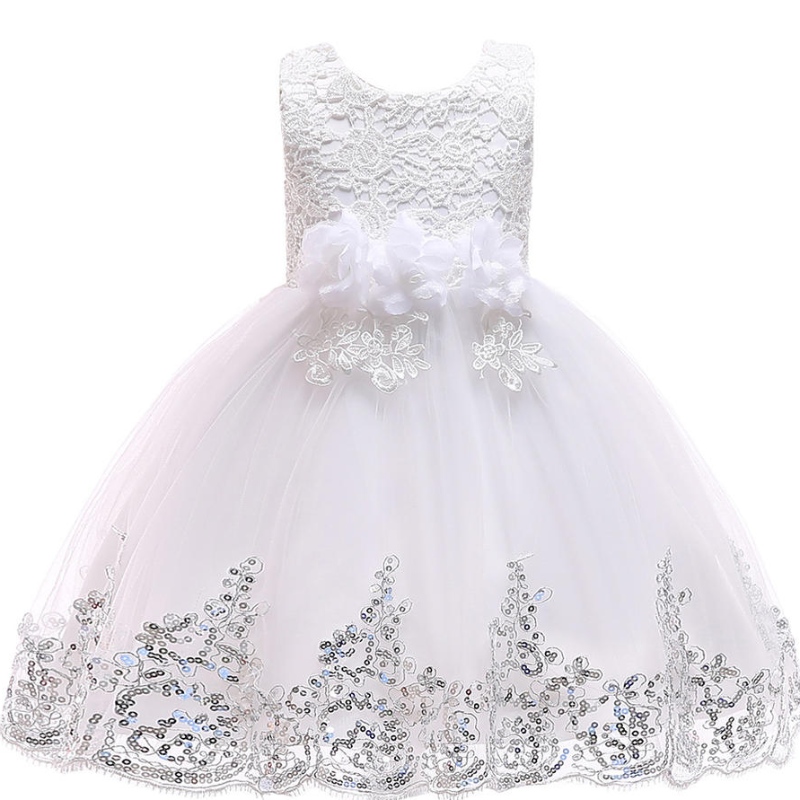Vestido de princesa brillante deniño rojo paraniñas.