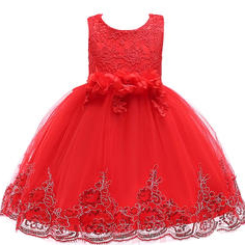 Vestido de ventas calientes Vestido denovia Precioso Tutu Tutu Vestidos paraniñas de 2 a 12 años sin mangas