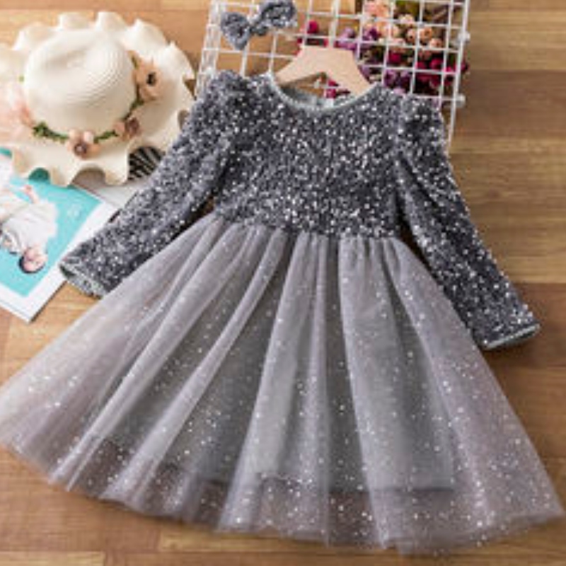 Fiesta de chicas Fluffy Cake Smash Dress Spring Spring Long Tian Evening Princess Disfraz