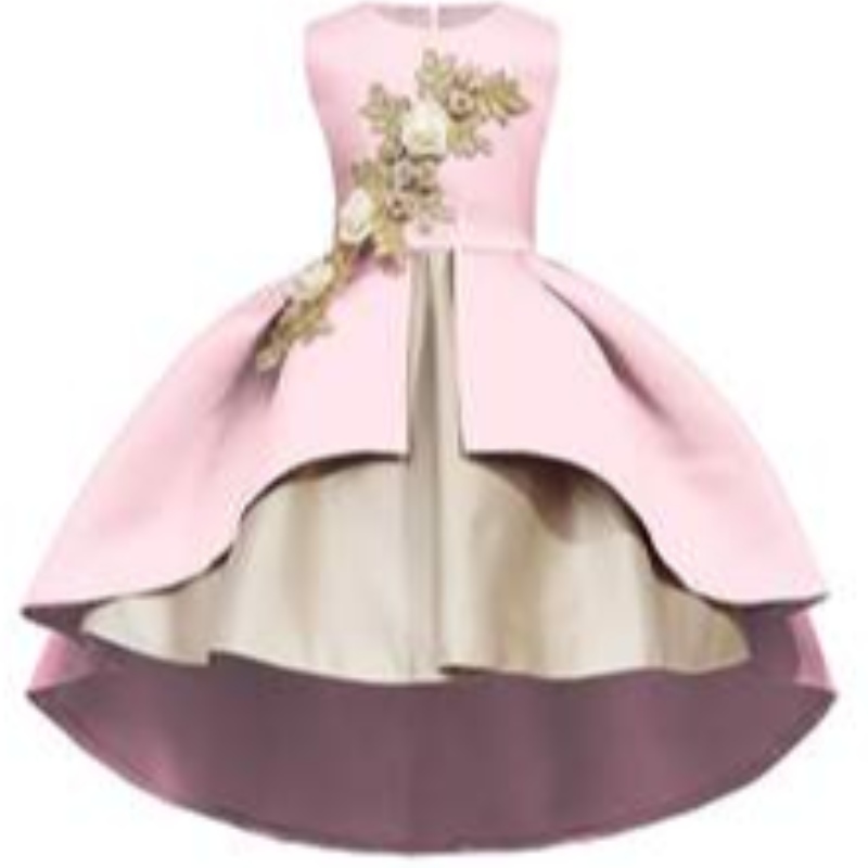 Ins Explosion Fancy Kids Party Vestido Floral Baby Baby Bade Bask para boda de cumpleaños