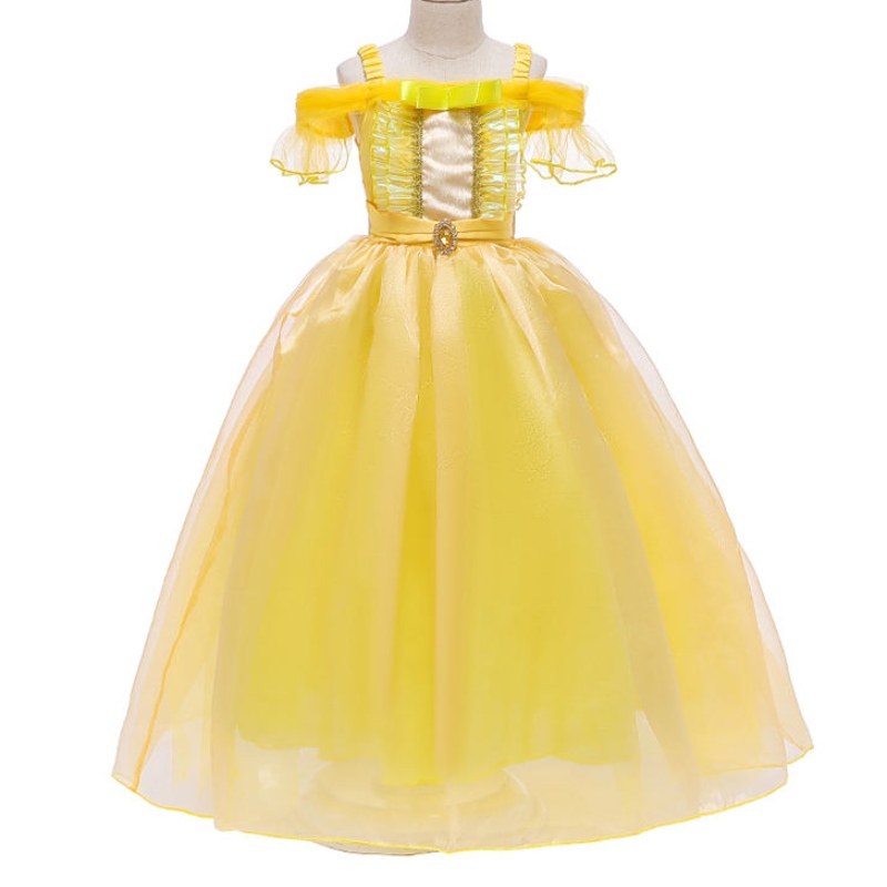 Ansoo Beauty and the Beast Belle Princess Summer Vestido paraniños Vestido de fiesta de Navidad