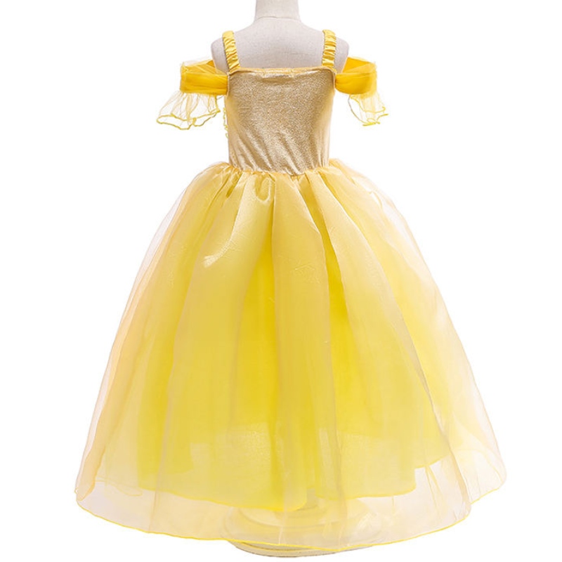 Ansoo Beauty and the Beast Belle Princess Summer Vestido paraniños Vestido de fiesta de Navidad