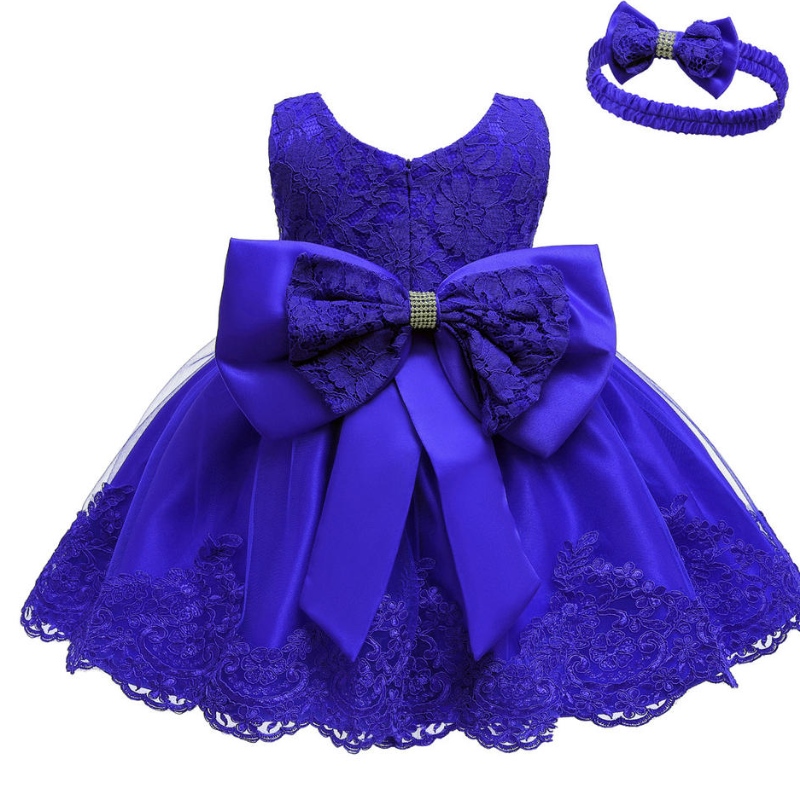 Ropa deniña vestida de pelota princesa vestida infantil baptismo bautismo fiestaniños vestidos deniña con arco grande