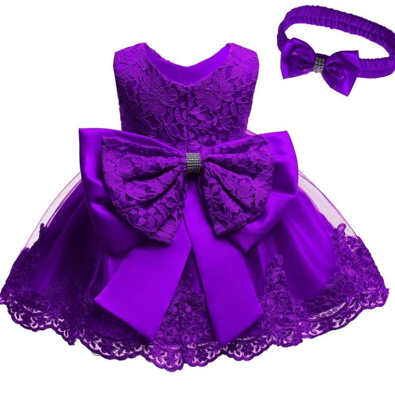 Vestimenta de ropa para bebés para bebés vestidos de primer cumpleaños de bebé princesa princesa vestidos de fiesta de bodas