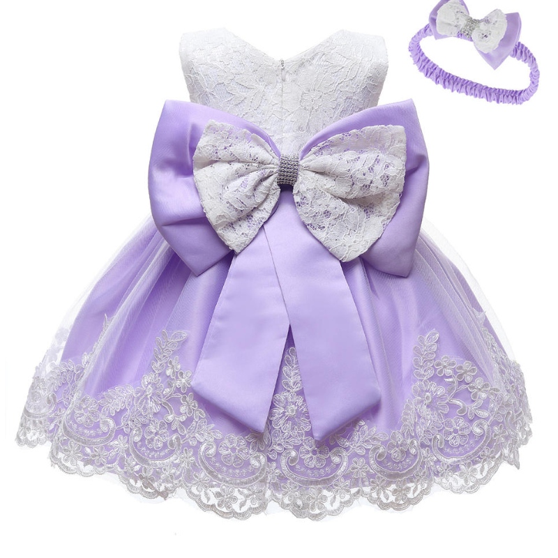Baby New Style Fancy Ball Fancy Kids Gown Gown Baby Baby Party Wear Flores Vestido paraniñas durante 3 años