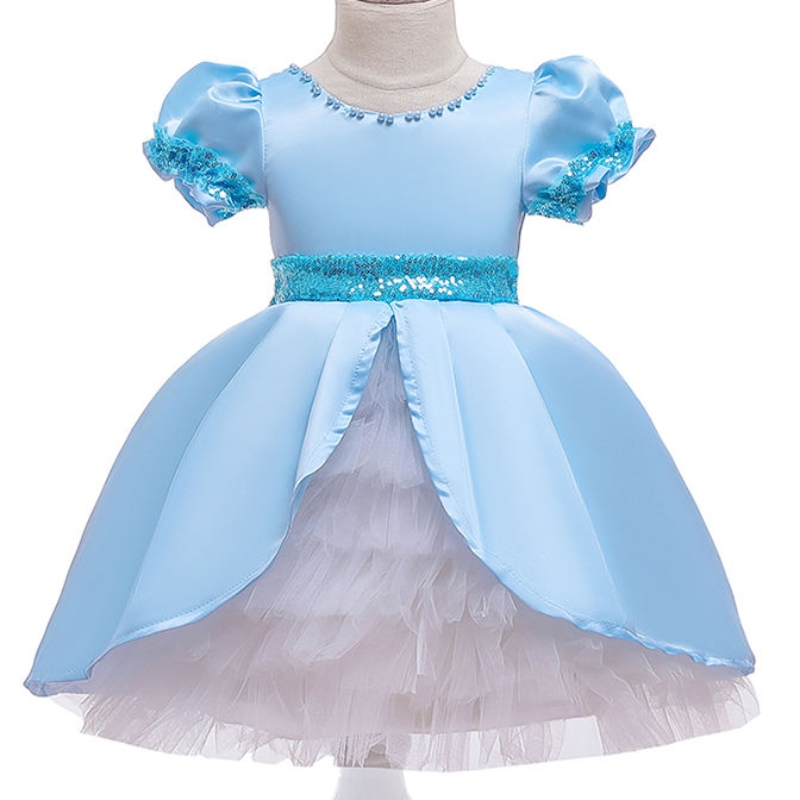 Ansoo sin mangasniñosniñosniñas hinchadas azul tutu vestido bebéniños pequeños infantes de verano vestidos boutique paraniña