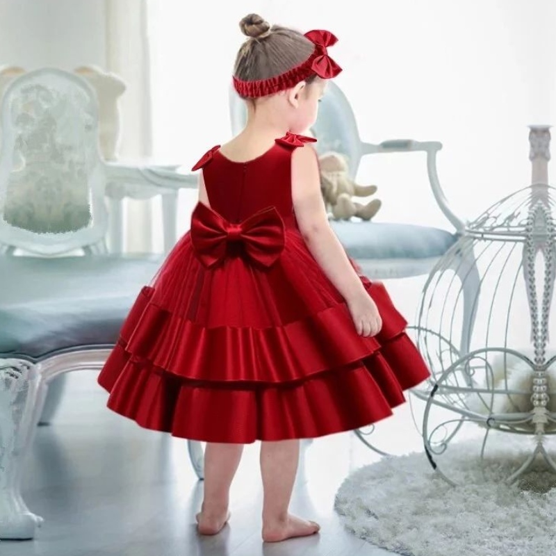 Vestidos de bautizo para bebés reciénnacidos paraniñasniñosniños pequeños Bautismo Bautismo Tutu Beading Beading Vestidos de fiesta infantil en capas Vestidos